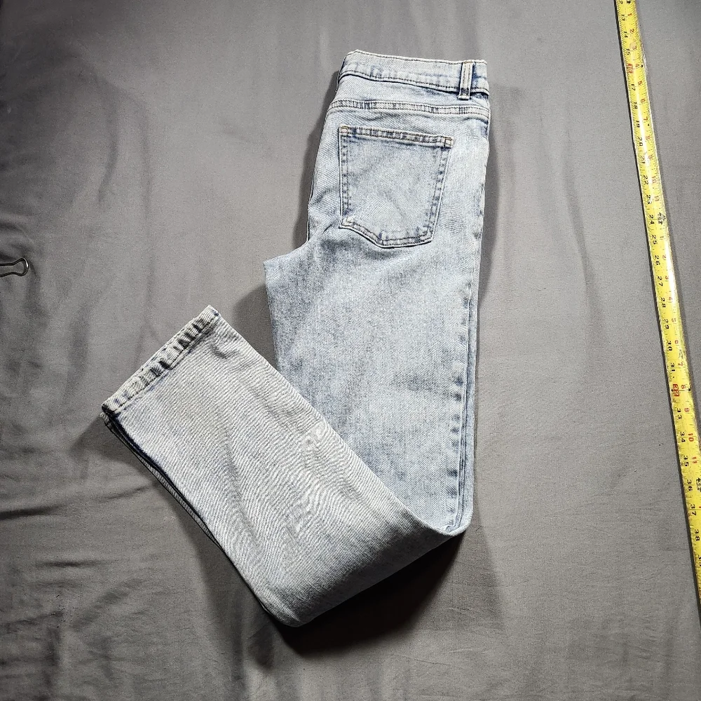 WONDER NATION Stonewash Denim Jeans Y2K Stretchy Women's Sz. 16 (29X29) EUC - Picture 10 of 12